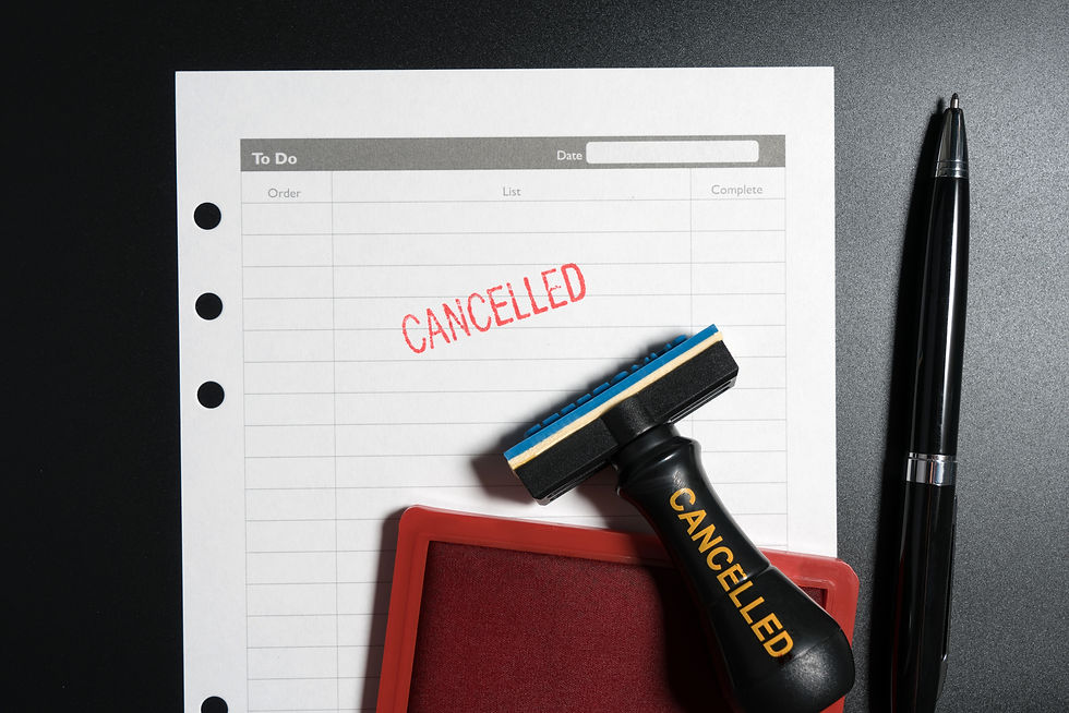Cancel Booking Form