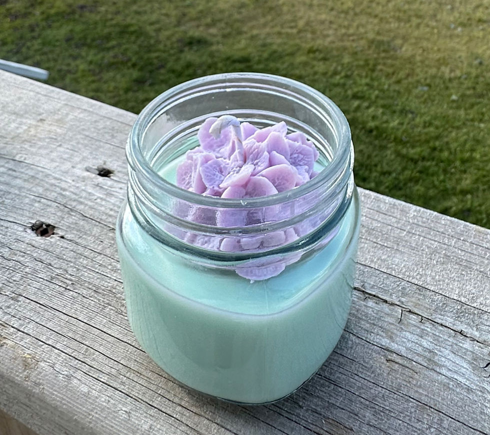 Essentials oil handmade candle