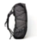 全体のシルエットは身体に沿うように湾曲しています