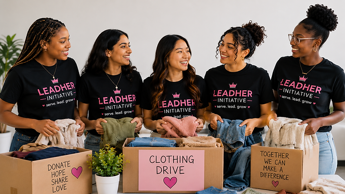 leadher initiative clothing drive