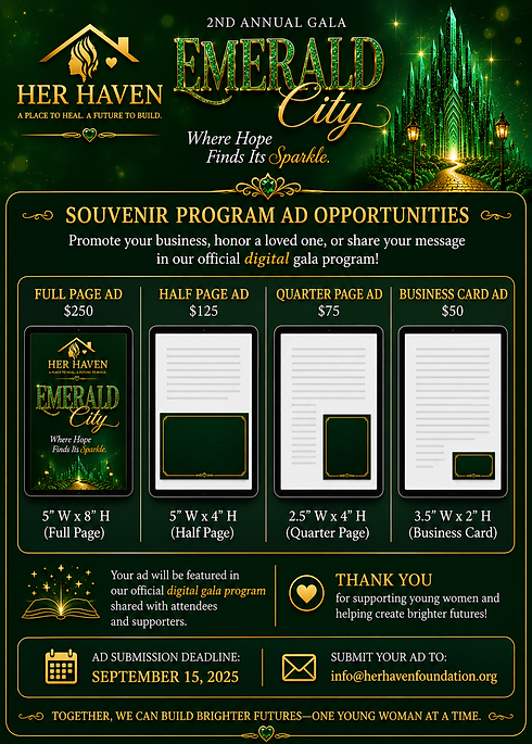 Advertising for Gala digital program