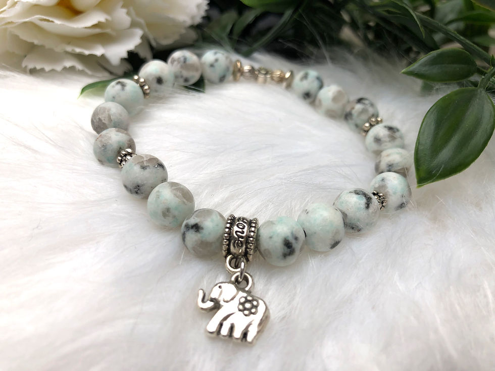 marmor elefant - Perlenarmband