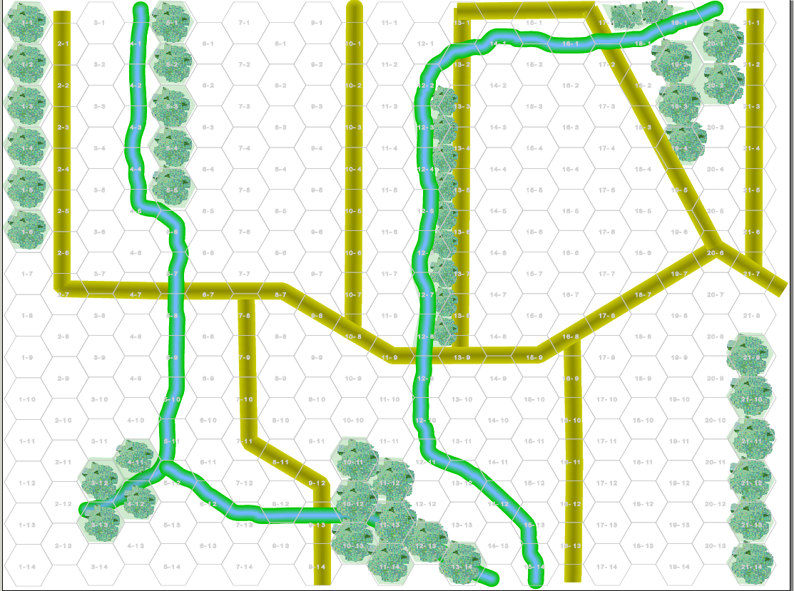 01. 4x3 Crow Valley numbered hex