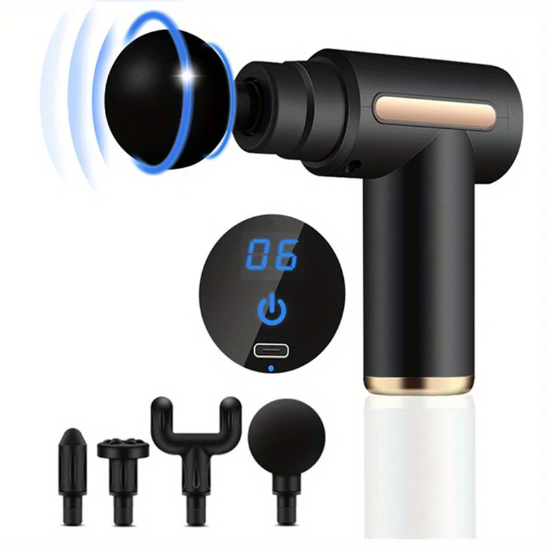 Thumbnail: Portable Fascial Massage Gun Electric Percussion Pistol Massager Body Relaxation
