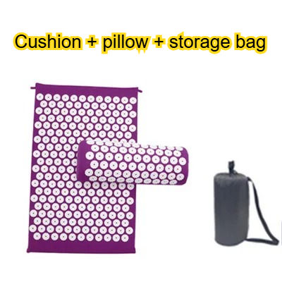 Thumbnail: Acupressure Mat Sensi Massage Mat Pillow Set  applicator for Neck Foot Yoga Mat 