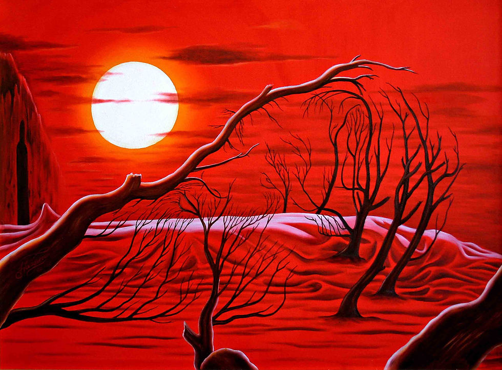 Mader-e-Ghamgeen Oil on Canvas 76x102cm