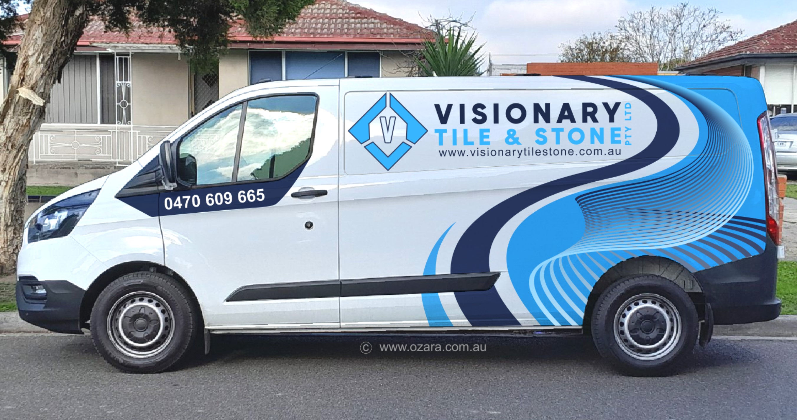 Ford Transit Custom Van Sign Partial wrap