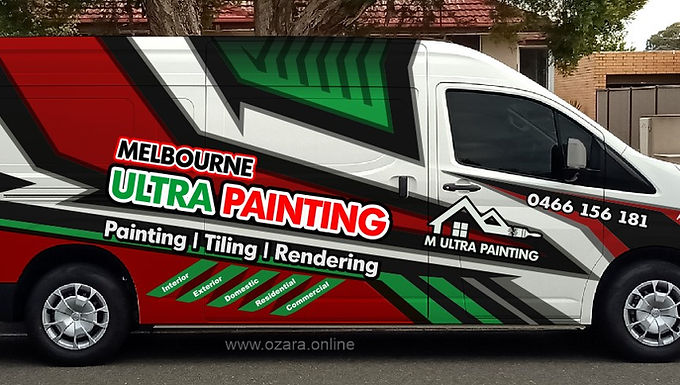 Toyota-Hiace-SLWB-Van-Sign-Multi-color-Wrap