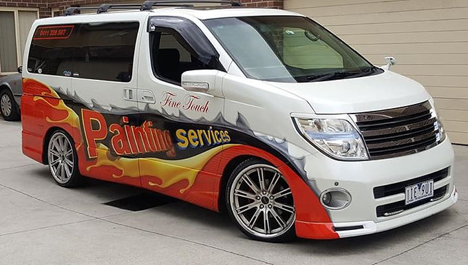 Nissan-Elgrand-Painting-Van-Sign-wrap