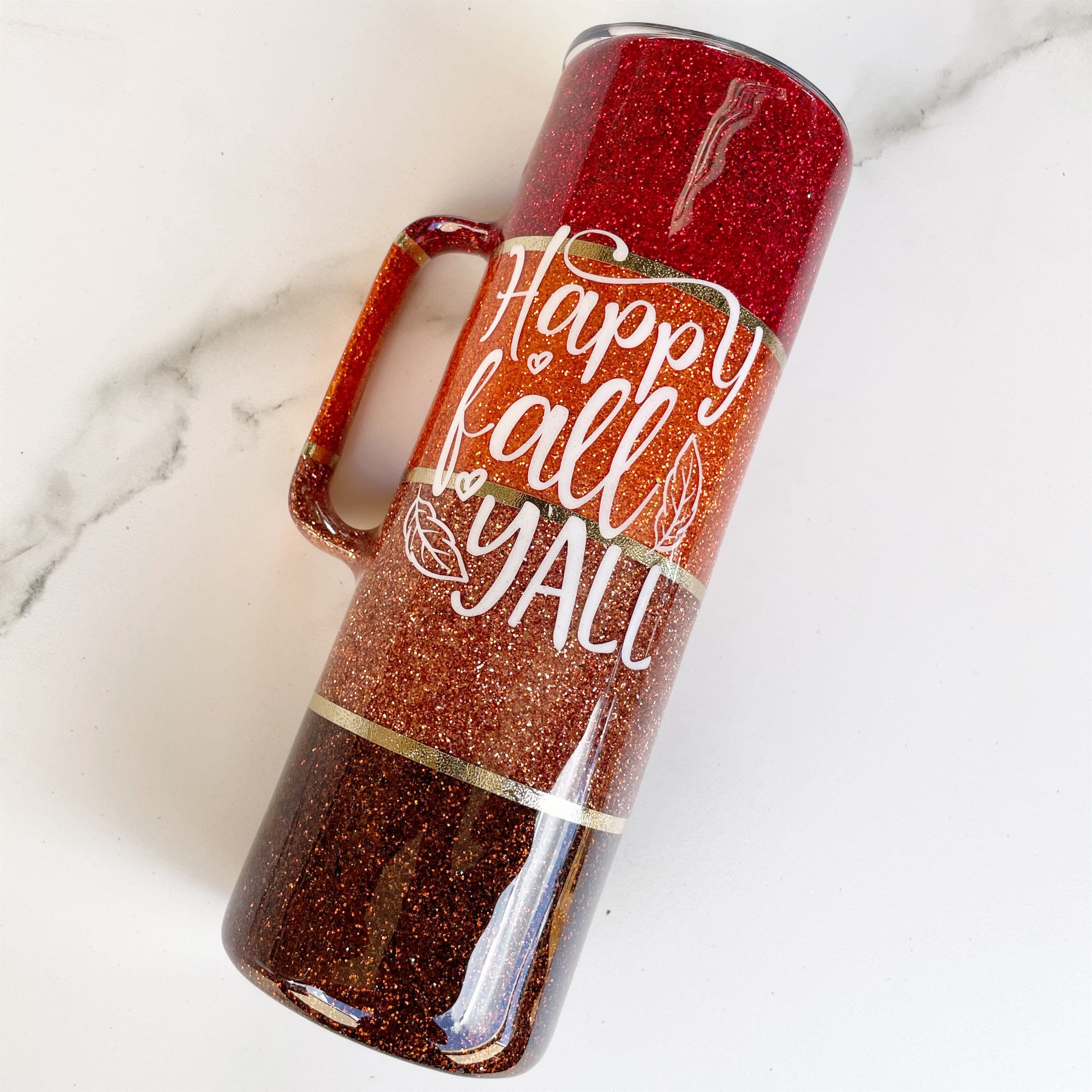 Happy Fall Y'all Tumbler