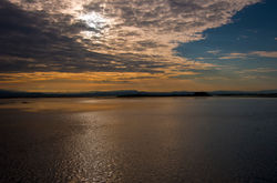 Alba sulla Laguna di Grado