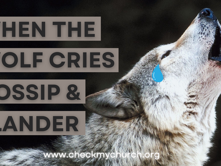 Why Wolves Cry Gossip & Slander | Behaviors of Wolves in Sheep's Clothing