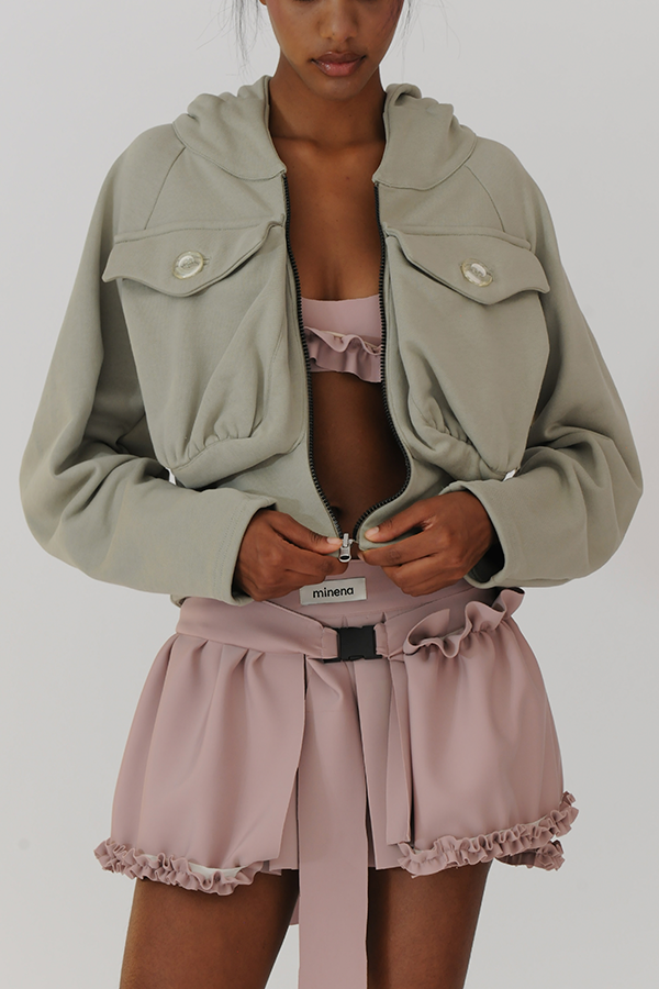 Thumbnail: Cassette Hoodie Olive Green