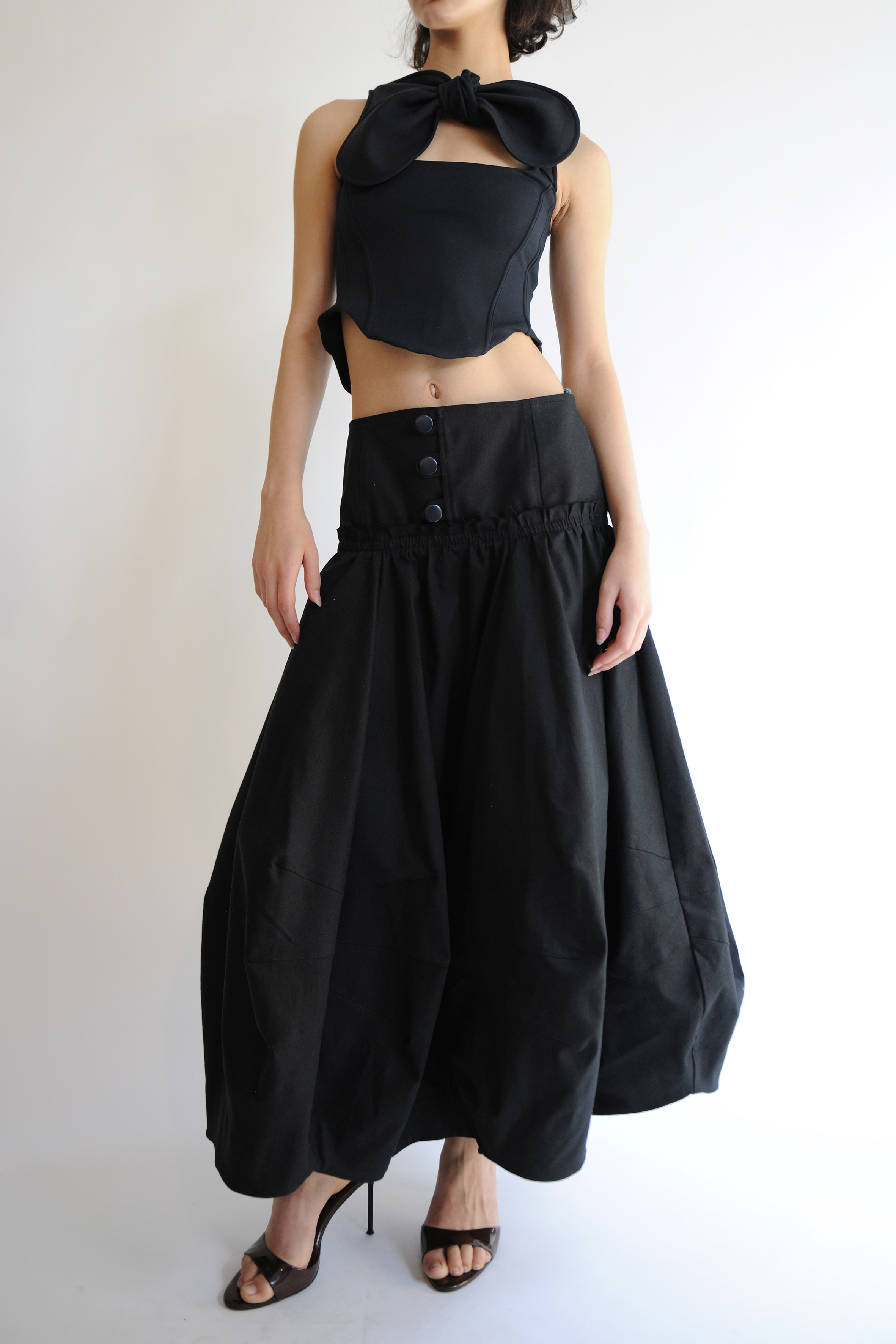 Falda Globo Black