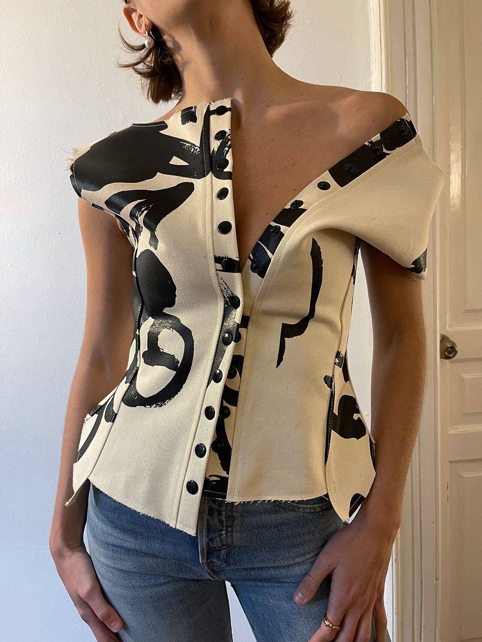 Thumbnail: Corso Corset Denim B/W