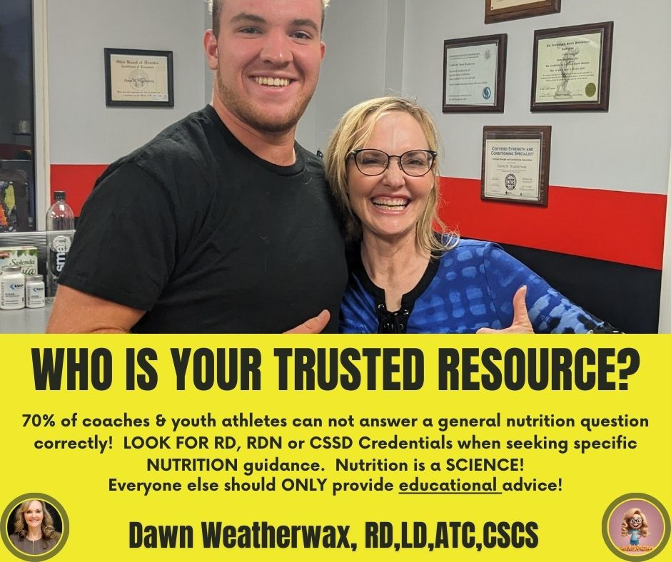 Seek out a sports dietitian for personalized results