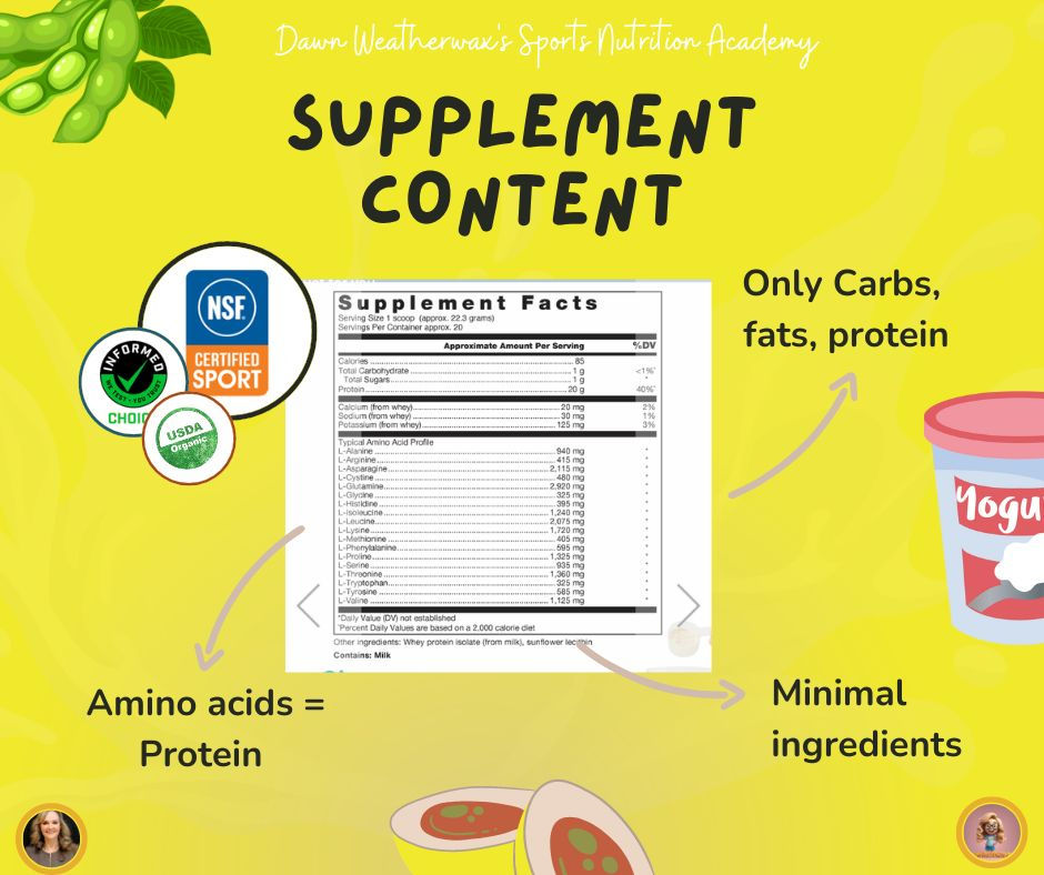Only carbs, fats, protein, minimal ingredients, organic and third party tested