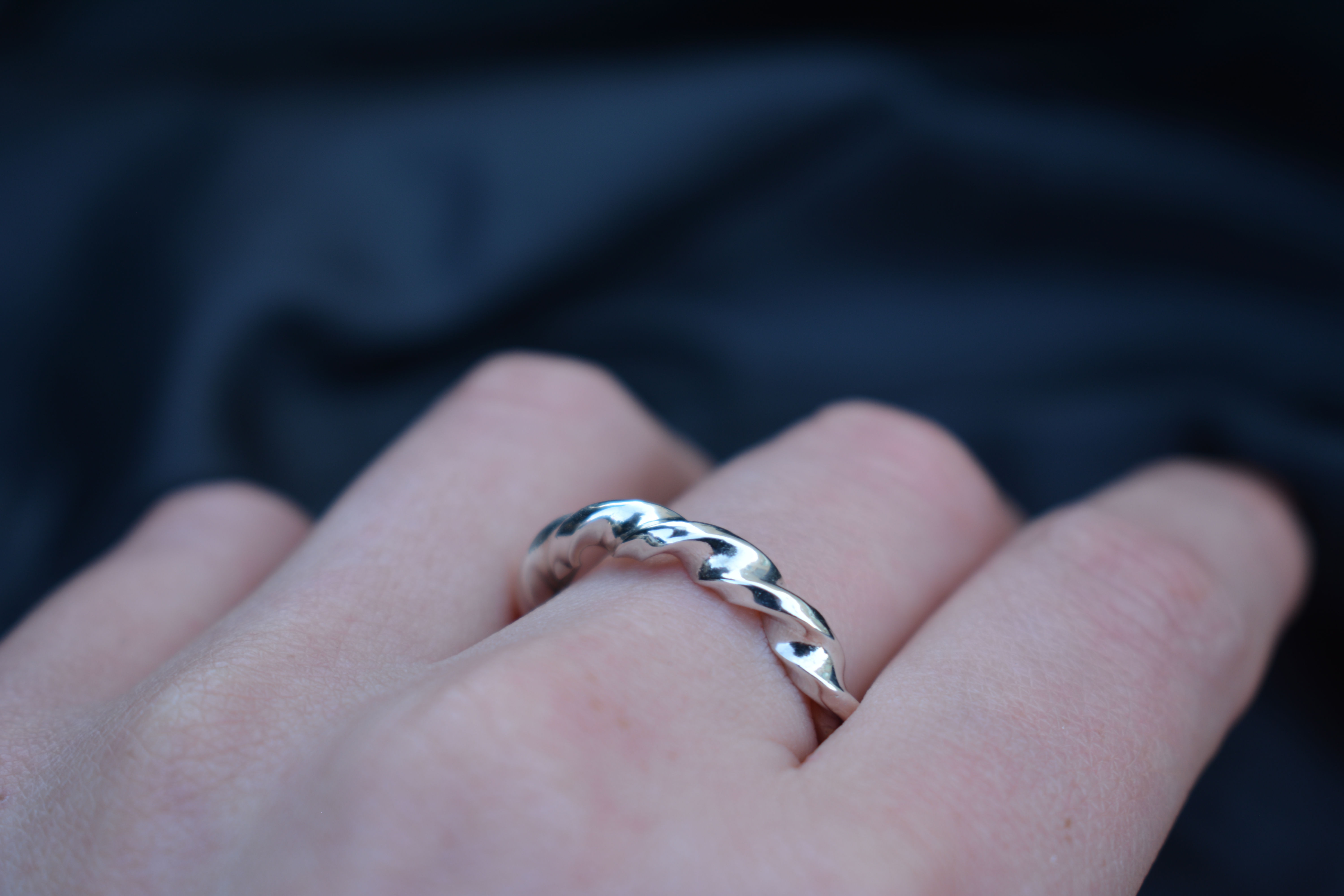 twirl silver ring