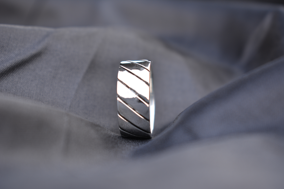 Thumbnail: spiral silver ring