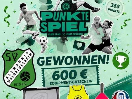 DFB-Punktespiel: Wir haben Platin erreicht!