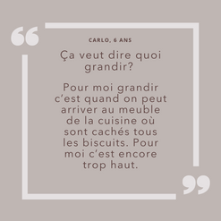 Image d'une question et de la réponse d'un enfant
