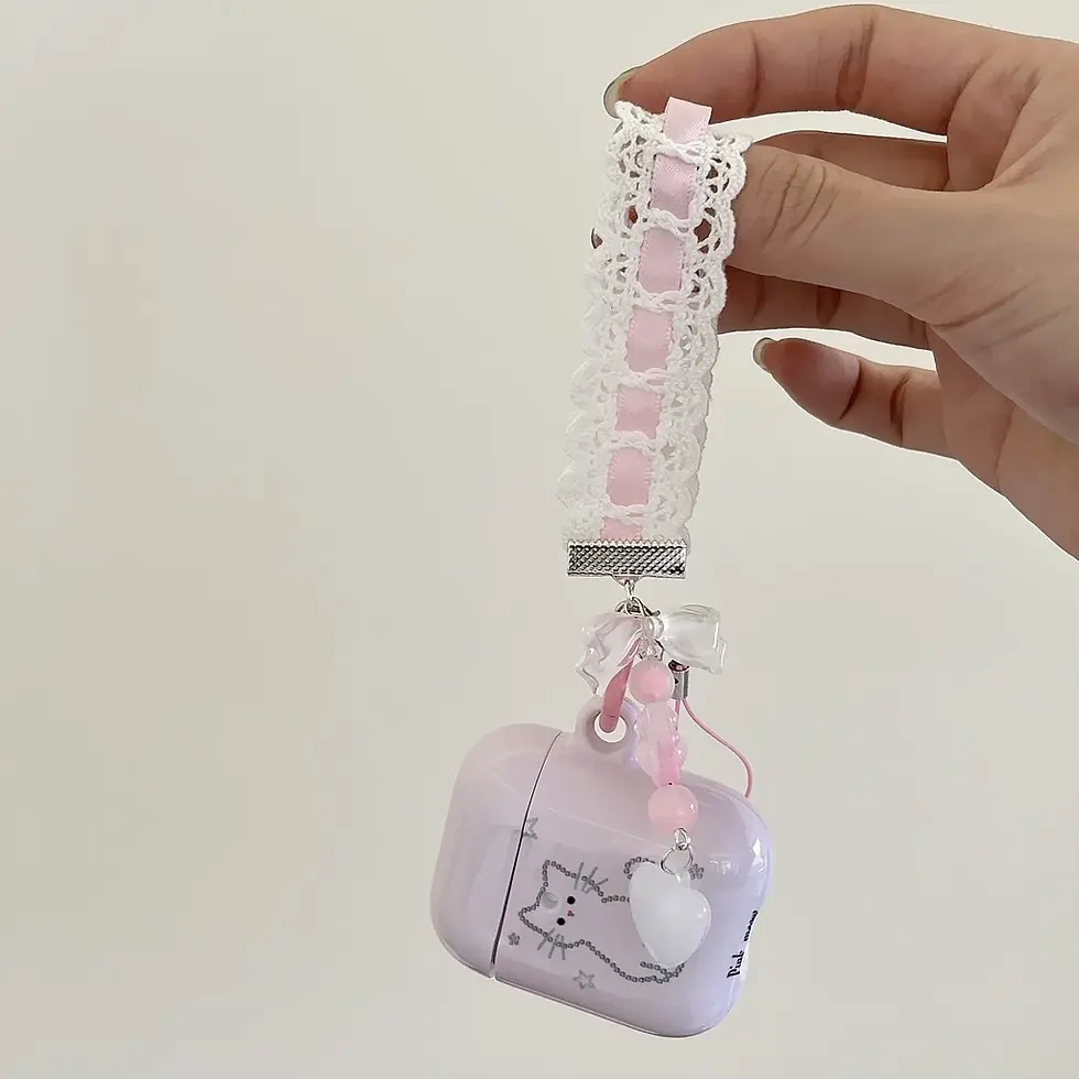 Thumbnail: Pink meow AirPods case
