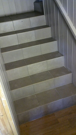 Flislegging av trapp - Larvik