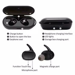 Earphone Realme airbuds Bluetooth.