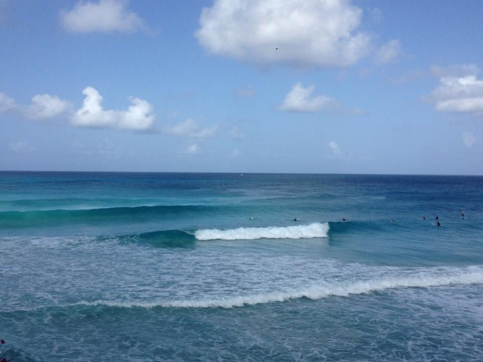 Surfing in Barbados year round