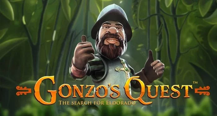 Gonzo's Quest NetEnt machine a sous logo