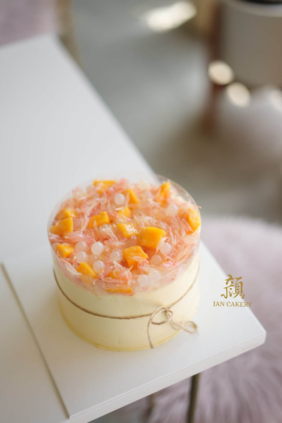Mango Coconut Pomelo Cake