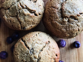 Hemp Heart Blueberry Banana Muffins