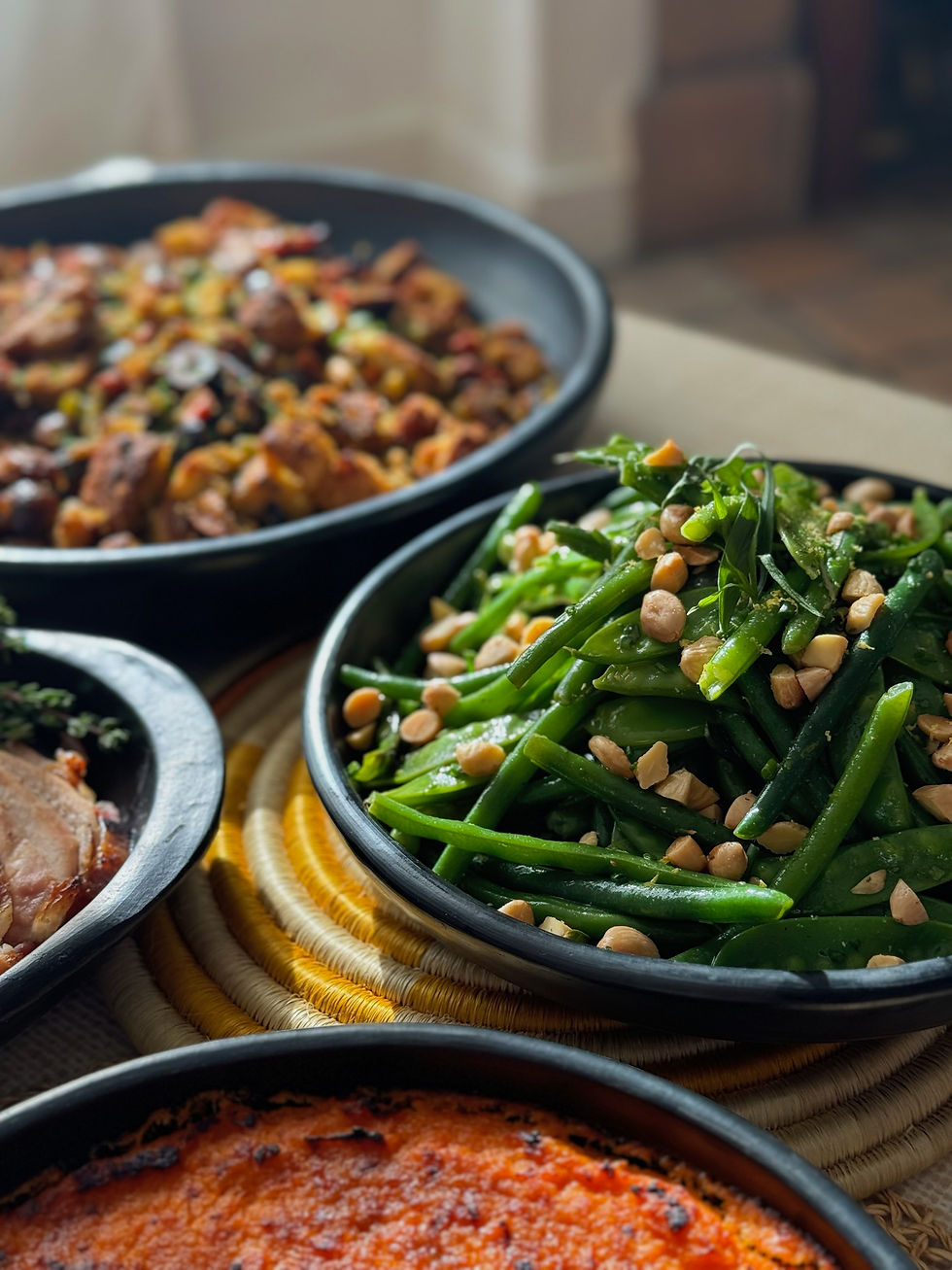 Haricot vert & Marcona almonds