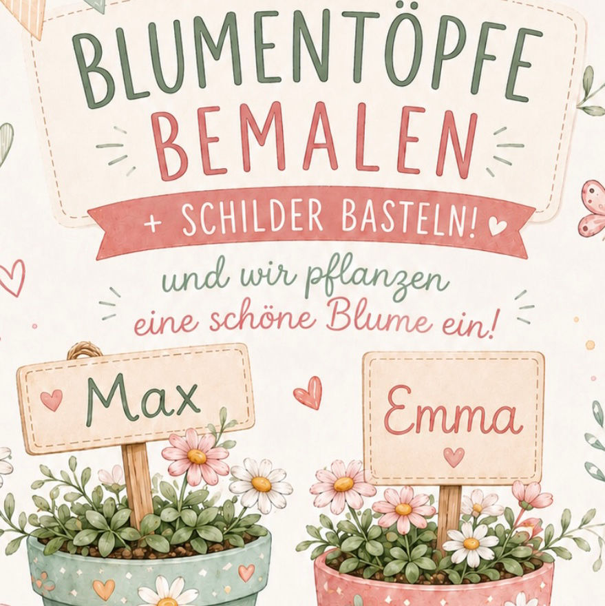 Blumentopf bemalen