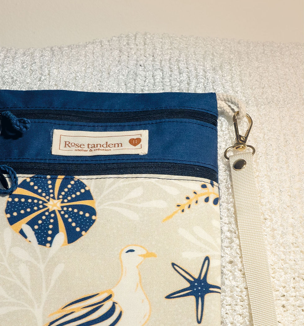 Miniature : Petit sac de voyage – Une mouette à la plage ! :)