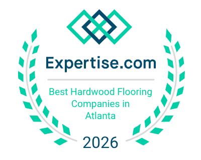 Expertise.com Best Hardwood Flooring Companies in Atlanta 2026 award badge