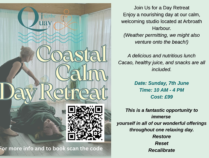 Join us for a beautiful day retreat here in our lovely studio at Arbroath harbour. (Weathe
