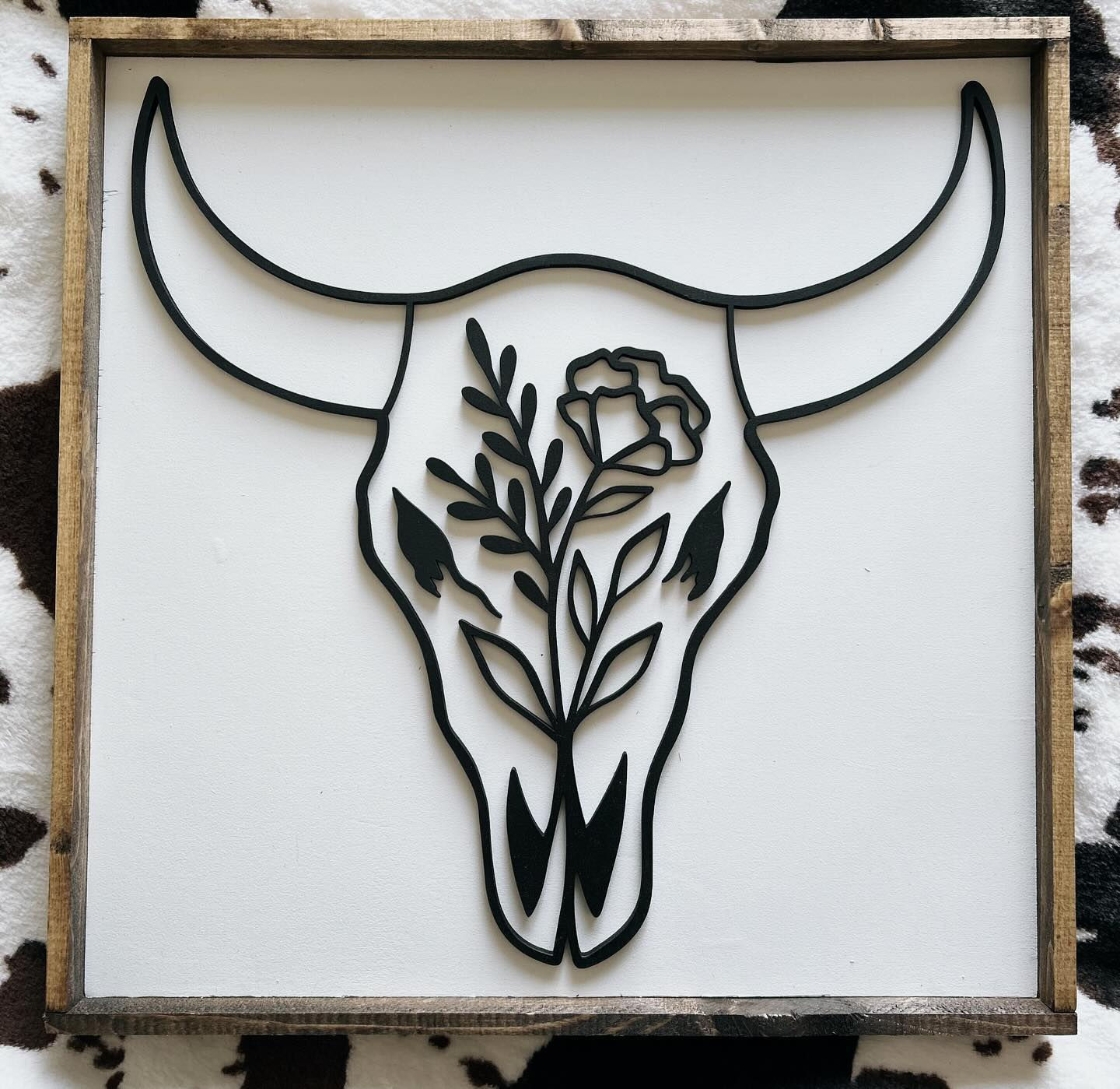 WESTERN BOHO COW SKULL
