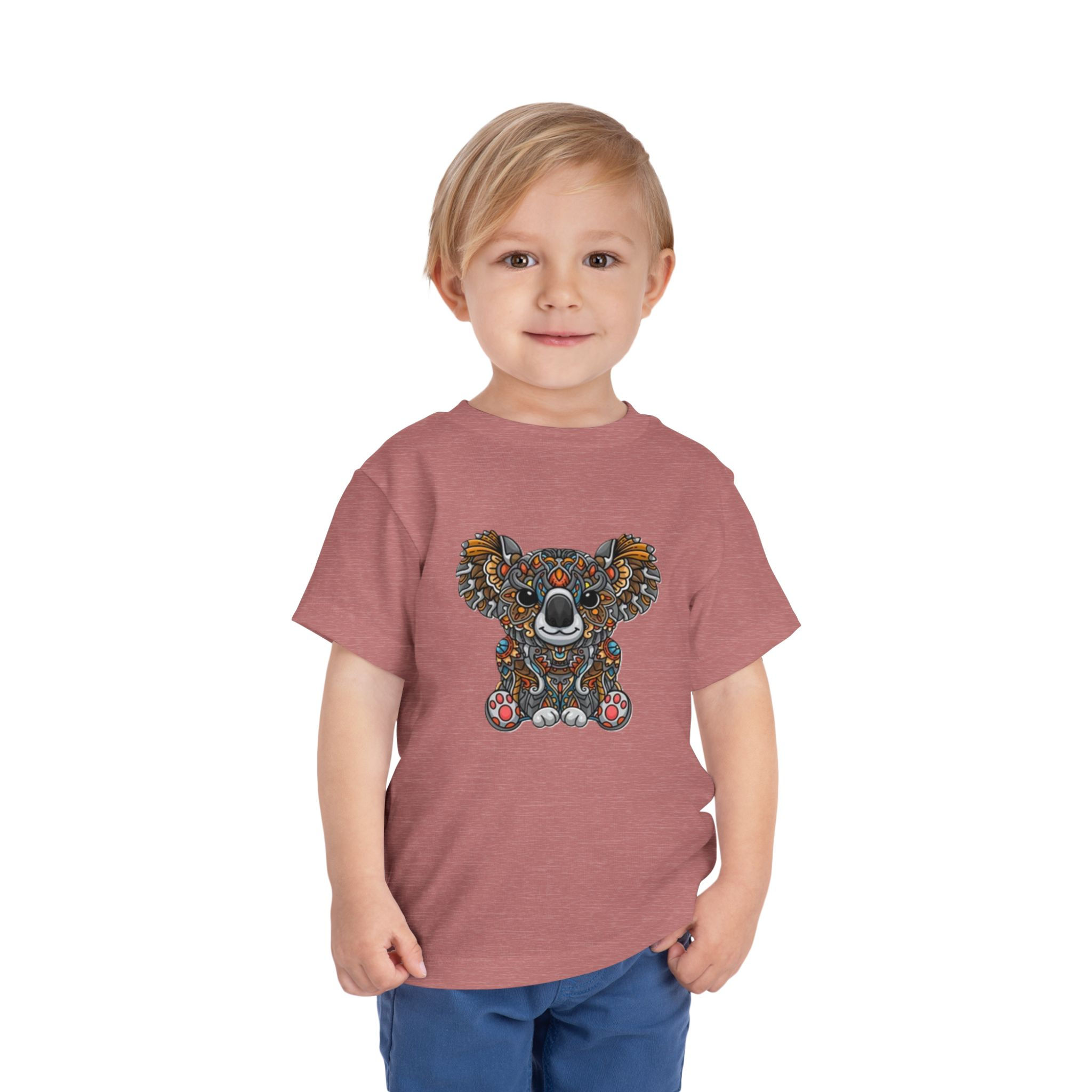 Koala Bear Colorful Toddler Short Sleeve Tee