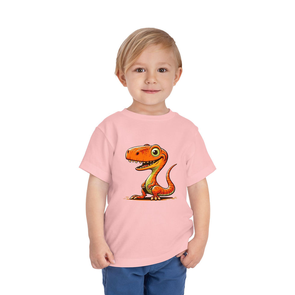 Thumbnail: Velociraptor Colorful Toddler Short Sleeve Tee