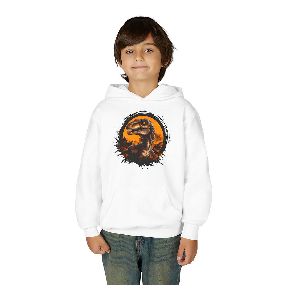 Thumbnail: Velociraptor Youth Heavy Blend Hooded Sweatshirt