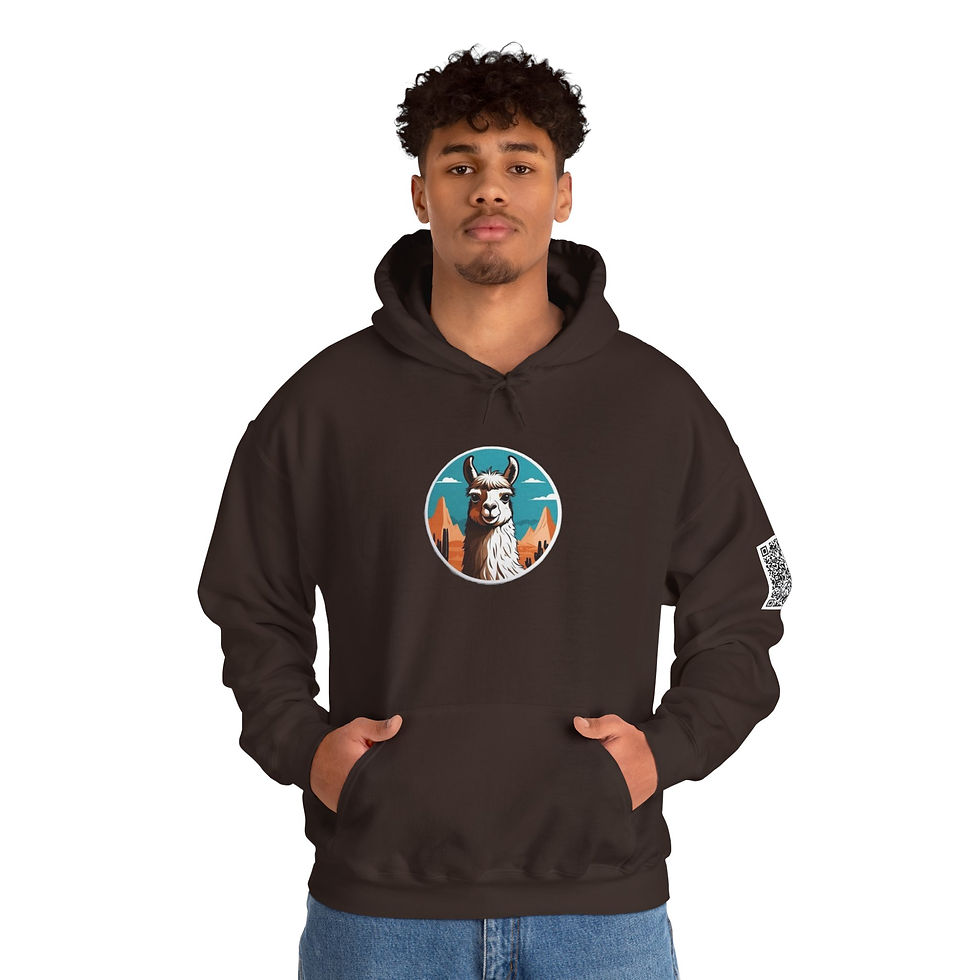 Thumbnail: Llama Colorful Unisex Heavy Blend™ Hooded Sweatshirt