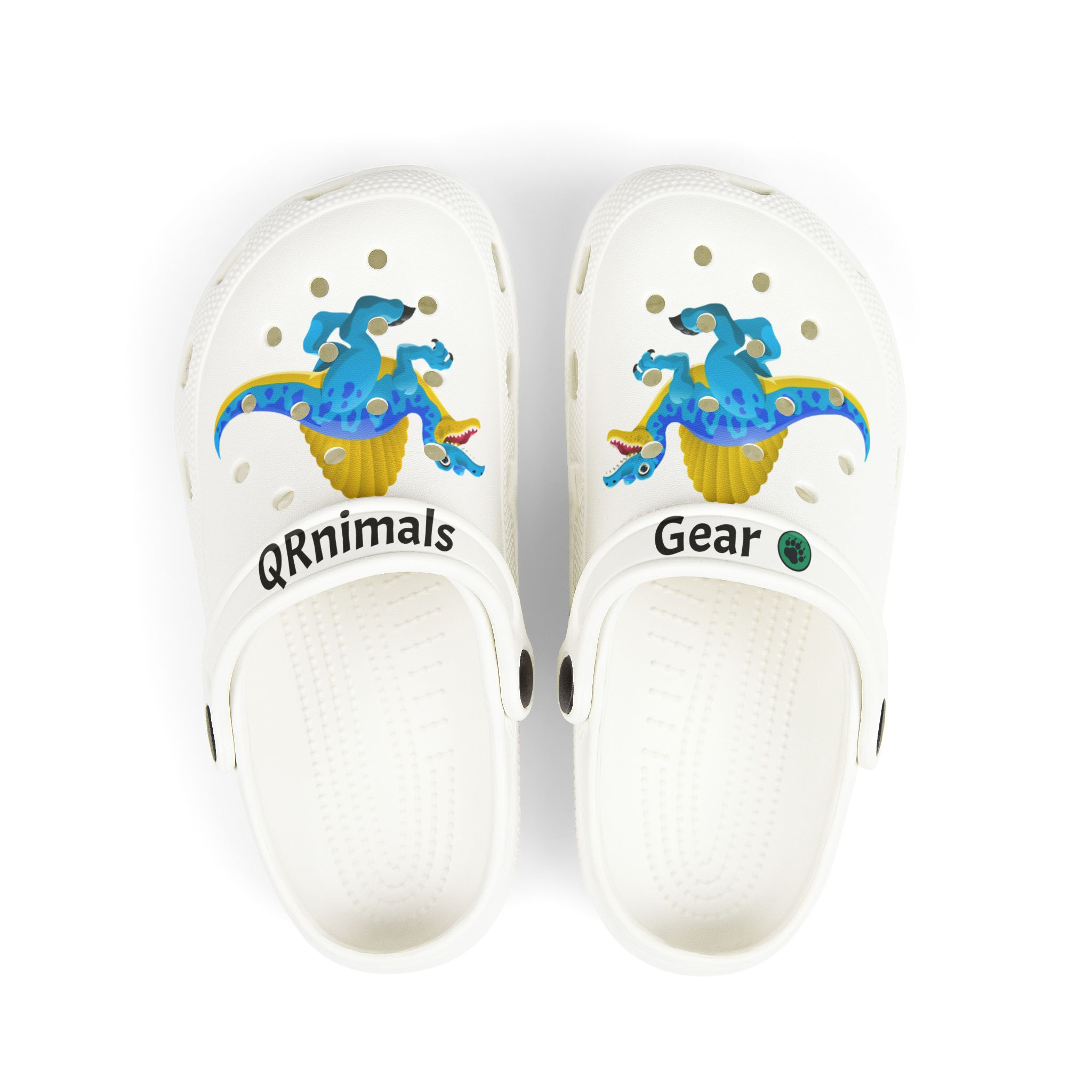 Spinosaurus Colorful Kid's EVA Foam Clogs (AOP)