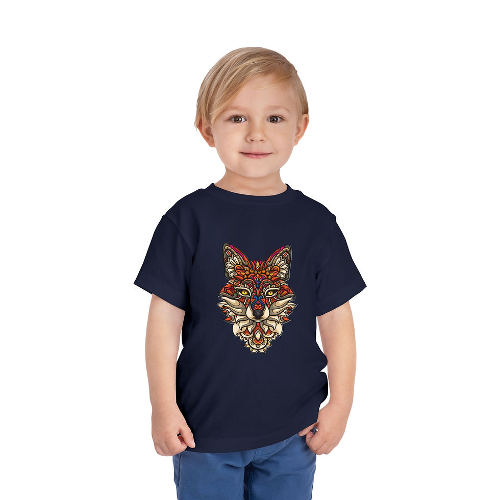 Thumbnail: Wolf Colorful Toddler Short Sleeve Tee