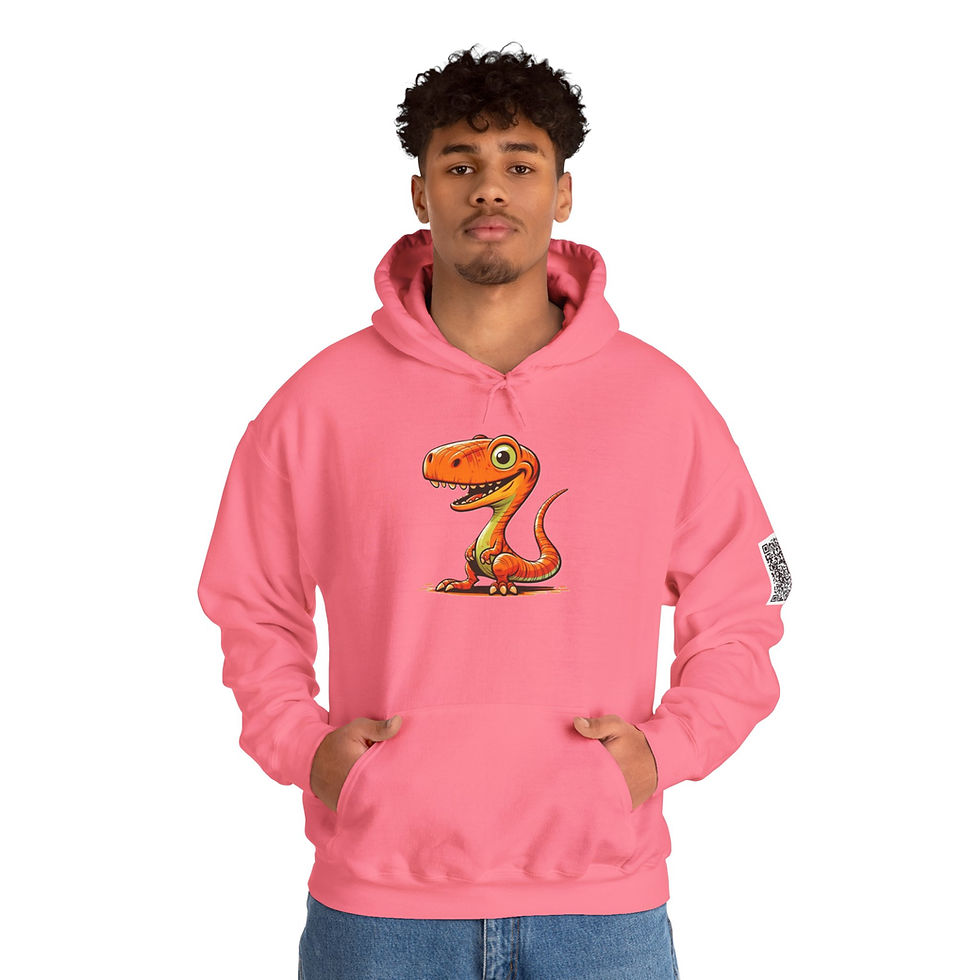 Thumbnail: Velociraptor Colorful Unisex Heavy Blend™ Hooded Sweatshirt