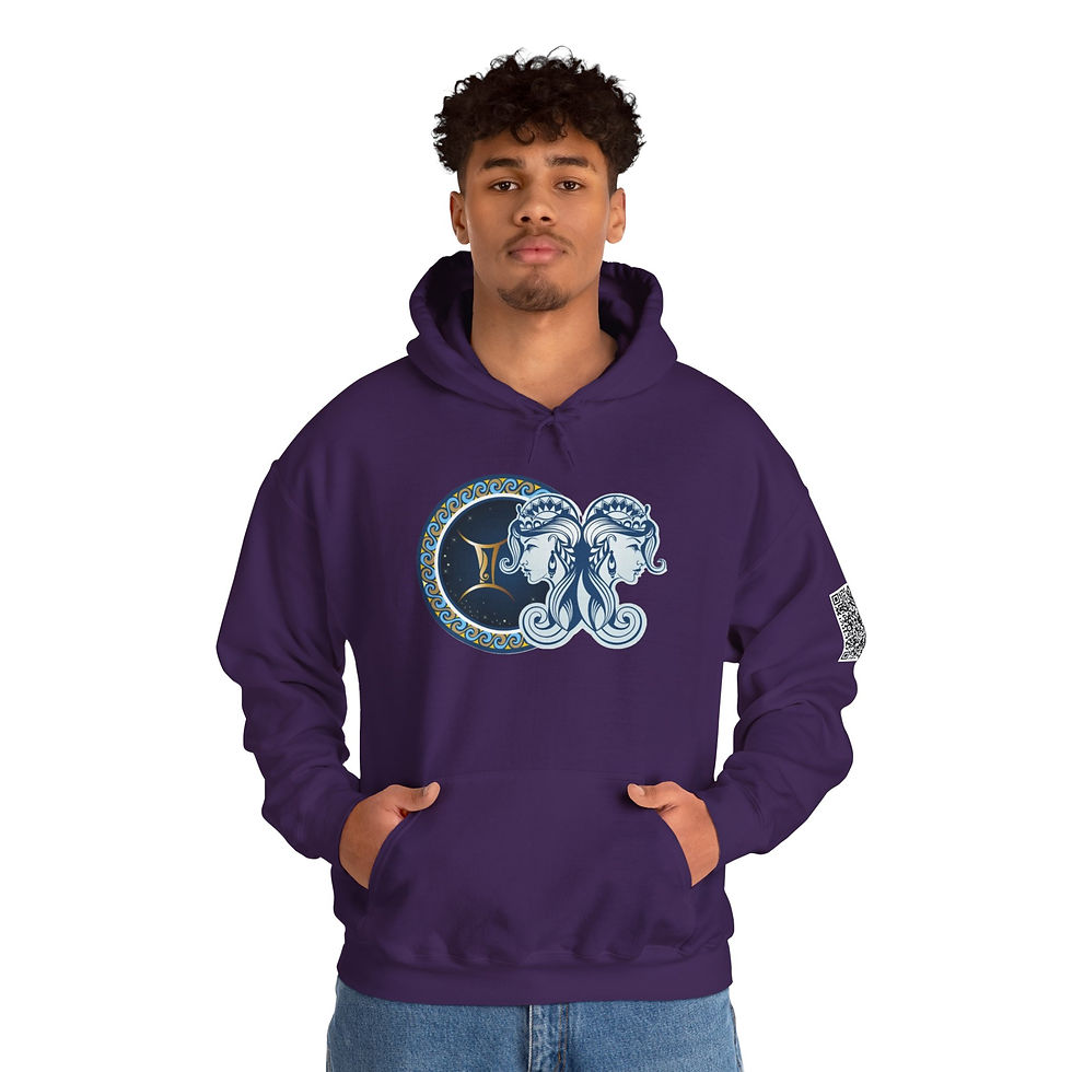 Thumbnail: Gemini Zodiac Unisex Heavy Blend™ Hooded Sweatshirt