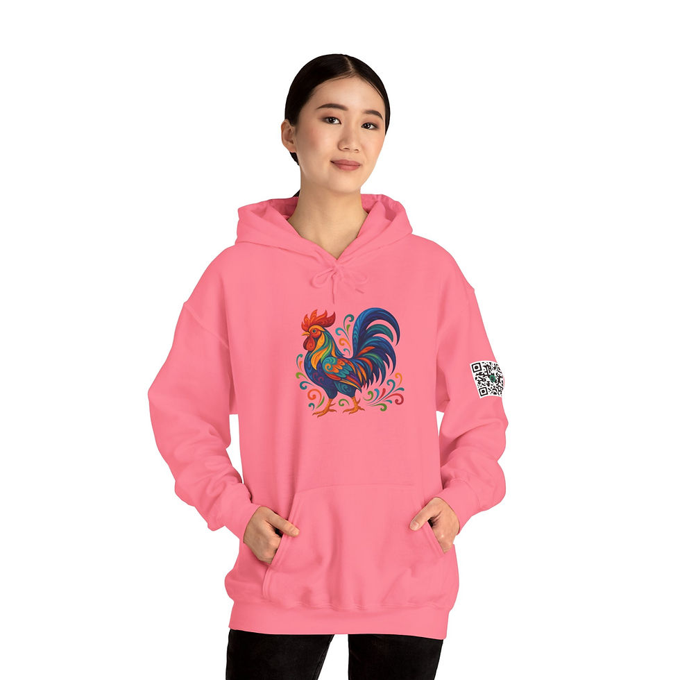 Thumbnail: Chicken Colorful Unisex Heavy Blend™ Hooded Sweatshirt