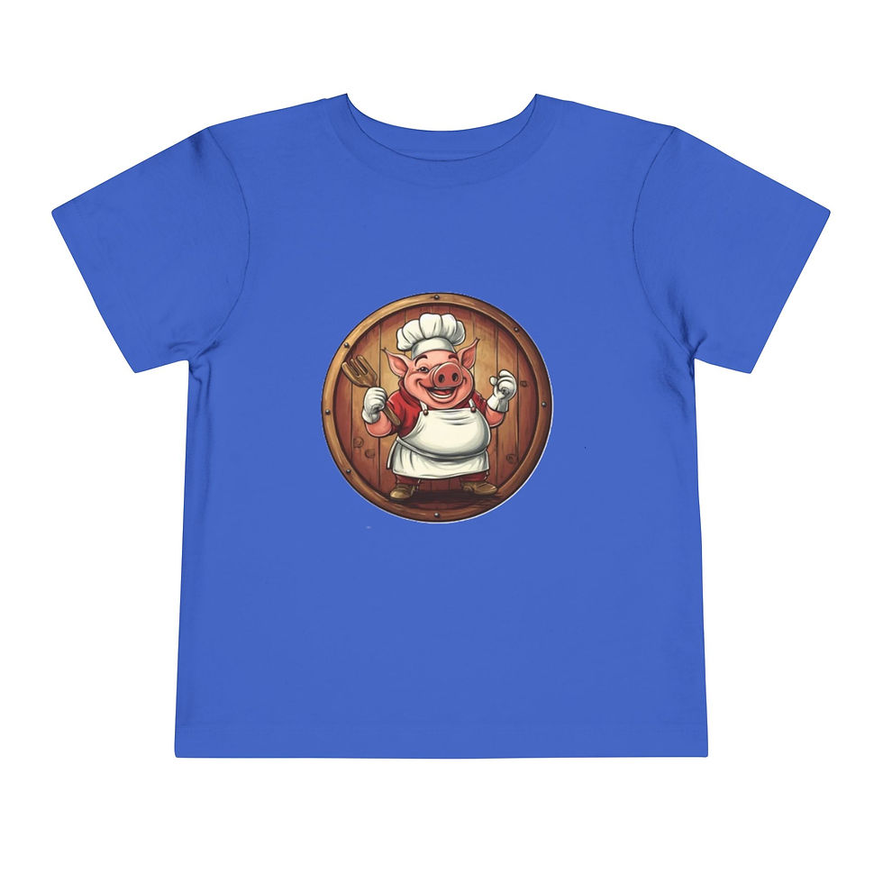 Thumbnail: Pig Colorful Toddler Short Sleeve Tee