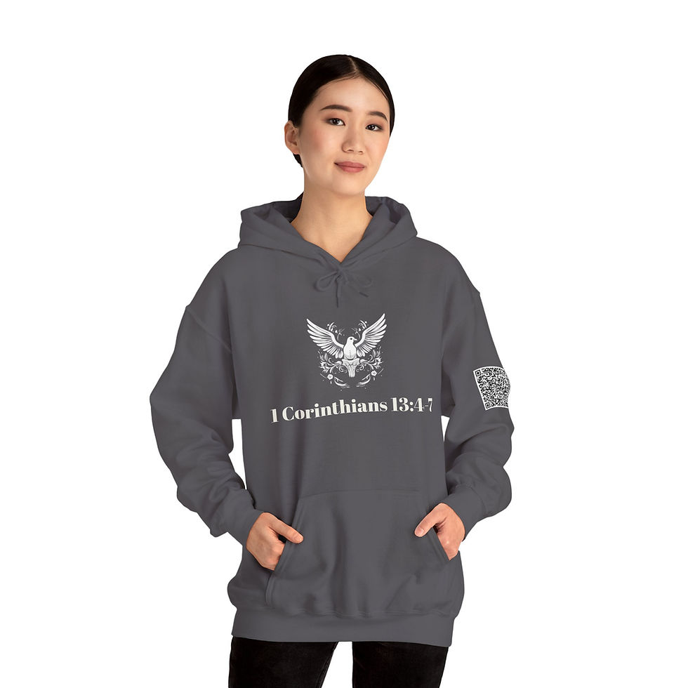 Thumbnail: 1 Corinthians 13:4-7 Unisex Heavy Blend™ Hooded Sweatshirt