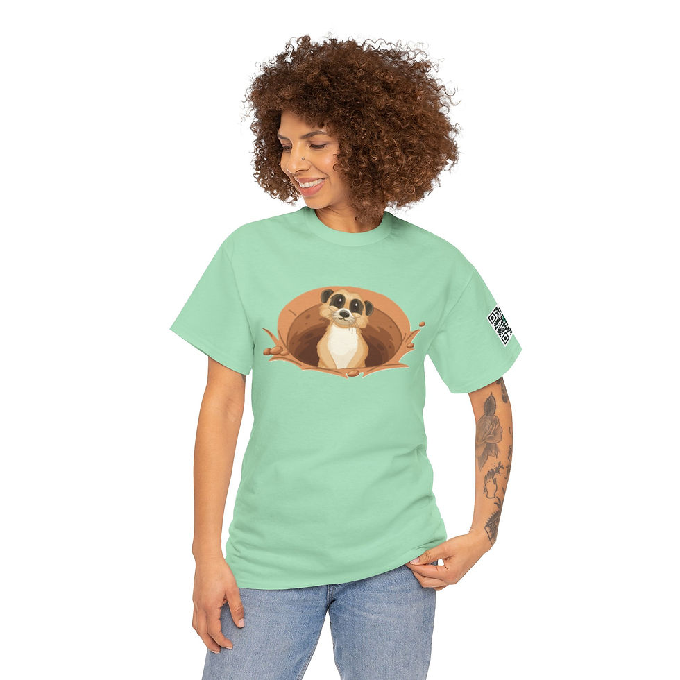 Thumbnail: Meerkat Colorful Unisex Heavy Cotton Tee